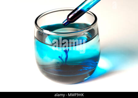 Testing dyes in laboratory condition Stock Photo