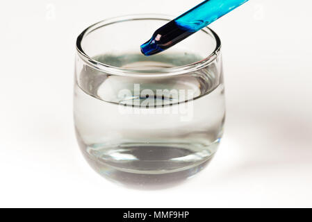 Testing dyes in laboratory condition Stock Photo