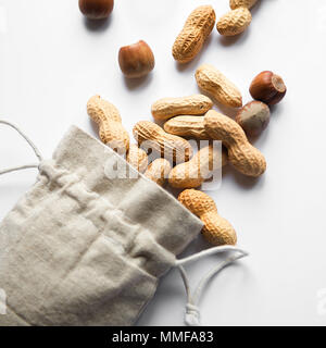 Conceptual  ecco friendly flat lay with fresh produce Stock Photo