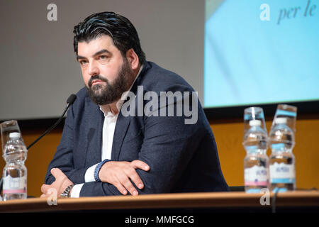 Turin, Italy. 10th May, 2018. Antonino Cannavacciuolo at Salone Internazionale del Libro di Torino 2018 Credit: Silvia Gerbino/Alamy Live News Stock Photo