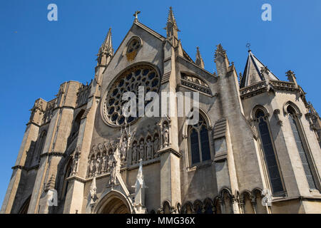 The magnificent facade of the historic Arundel Cathedral in West Sussex, UK. Stock Photo