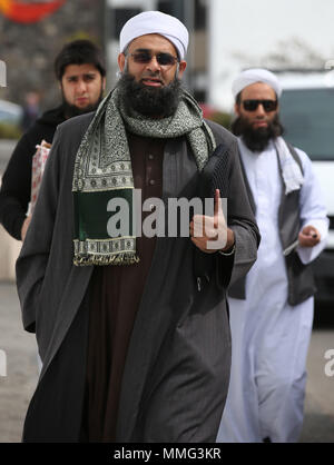 Iman Mufti Abdur Rahman Mangera attends the official opening of the first mosque in the Outer Hebrides in Stornoway on the Isle of Lewis. Stock Photo