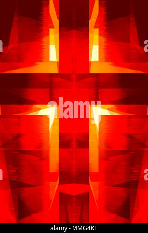 Red and orange religious cross Stock Photo - Alamy