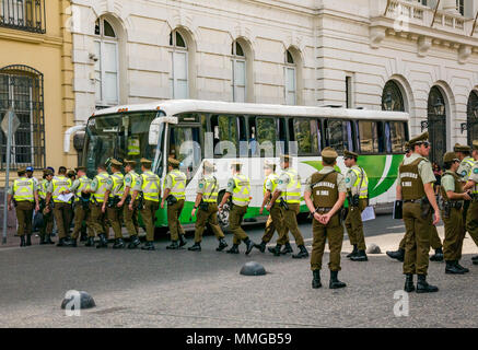 Police officers in Santiago, Chile Stock Photo - Alamy