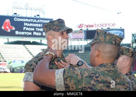 Rank pinning is the formal placement of new insignia during a United ...