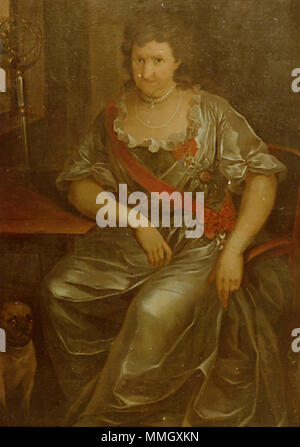 .  English: Portrait of Charlotte Clementine of Lippe (1730-1804) Deutsch: Charlotte Clementine zur Lippe, Gräfin (* Detmold, 11. 11. 1730, + Schloß Brake, 18. 5. 1804). Äbtissin der Stifte Cappel und Lemgo 1793 - 1804.  . 18th century. Charlotte Clementine zur Lippe Stock Photo