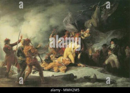 English: The death of General Montgomery at Quebec. Deutsch: Der Tod ...