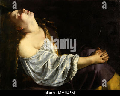 Artemisia Gentileschi - Mary Magdalene In Ecstasy Stock Photo ...