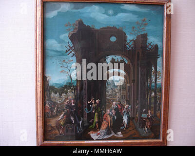 Antwerp - Three Magi scene by painter Artus Wolffort from years 1615 ...