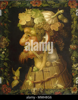 Autumn. 1573. Giuseppe Arcimboldo - Autumn, 1573 Stock Photo