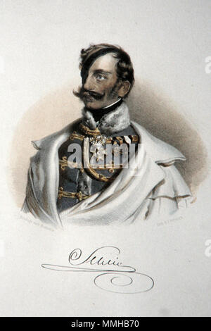 . Deutsch: Franz Scjhlik, Graf zu Bassano und Weiskirchen (1789-1862). k. k. General der Kavallerie. Lithographie von Adolf Dauthage, nach Kriehuber, ca. 1848  . circa 1848. Adolf Dauthage (1825-1883) Franz von Schlik Dauthage Litho Stock Photo