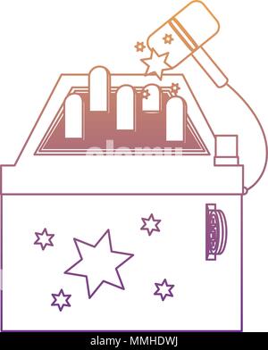 hammer arcade machine icon over white background, vector illustration Stock Vector