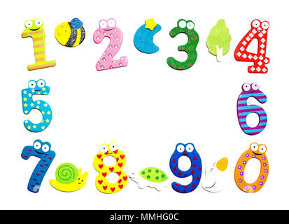 Funny number isolated on white background Stock Photo