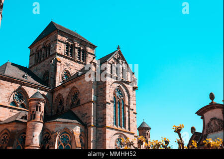 Cathedral of Trier. It is a Roman Catholic church in Trier, Rhineland-Palatinate, Germany. It is the oldest cathedral in the country. Stock Photo