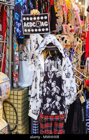 Tokyo, Harajuku, Takeshita street. ACDC Rag famous fashion boutique ...