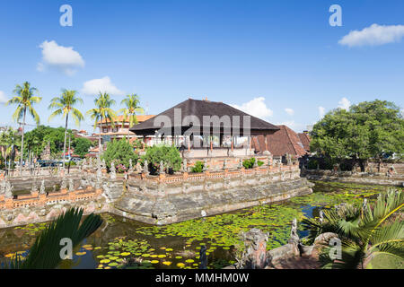 Taman Kertha Gosa floating pavilion or Bale kambang, Klungkung or Semarapura, Bali, Indonesia Stock Photo