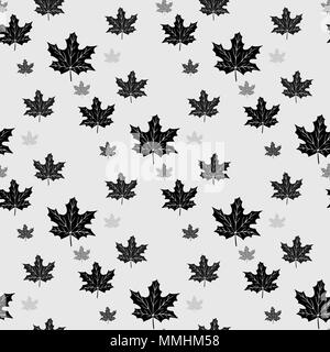 Seamless background pattern of autumn leaves. Falling Leaves eps10 Stock Vector