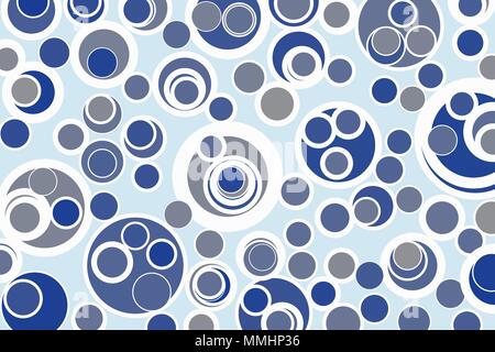 Modern geometrical circles, bubbles, sphere or ellipses background pattern abstract. Vector illustration graphic. Stock Vector