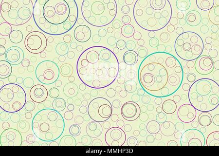 Modern geometrical circles, bubbles, sphere or ellipses background pattern abstract. Vector illustration graphic. Stock Vector