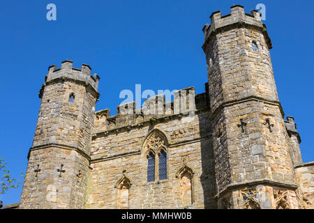 The gatehouse of Battle Abbey in East Sussex, UK. Stock Photo