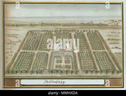 .  Nederlands: Beschryvinge van Zeeland  Atlas Schoemaker: Zeeland, Molenbaix. between 1710 and 1735. Atlas Schoemaker-ZEELAND-1125R-Zeeland, Molenbaix Stock Photo