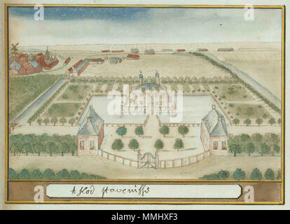 .  Nederlands: Beschryvinge van Zeeland  Atlas Schoemaker: Zeeland, Stavenisse. between 1710 and 1735. Atlas Schoemaker-ZEELAND-1174R-Zeeland, Stavenisse Stock Photo