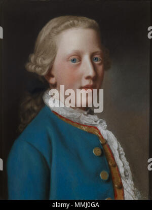 Portrait of Prince William Henry, Duke of Gloucester (1743-1805). 1754. William Henry, Duke of Gloucester 1754 by Liotard Stock Photo