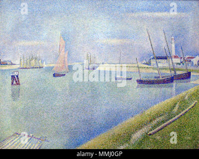 1890 Seurat Kanal von Gravelines anagoria Stock Photo - Alamy