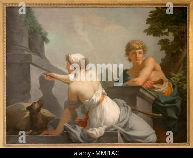 Chateau De Versailles Salon Des Nobles Dibutade Ou L Origine De La Peinture Jean Baptiste Regnault Stock Photo Alamy