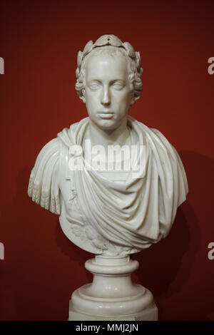 Holy Roman Emperor Francis II (1768 - 1835). Carrara marble bust (1796) by Austrian sculptor Franz Anton von Zauner on display in the Belvedere Museum in Vienna, Austria.