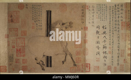 Night-Shining White. Tang dynasty (618–906), ca. 750. Han Gan Night-Shining White Stock Photo