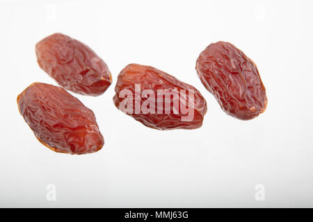 Dried dates (fruits of date palm), high angle  view, high quality image, selective focus Stock Photo