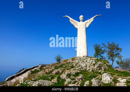 Cristo Redentore di Maratea, Monte San Biagio, Maratea, Province of Potenza, Basilicata, Italy Stock Photo