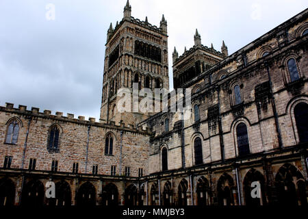 Durham Cathedral Cloisters, Modern Statue Of St. Cuthbert England UK ...