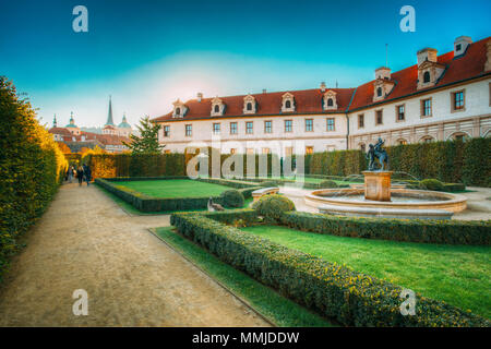 Walkway in the Wallenstein Garden in Prague, Czech Republic Stock Photo