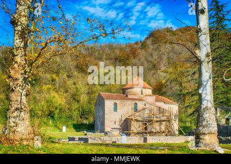 Nokalakevi also known as Archaeopolis and Tsikhegoji, is a  archaeological site in the Senaki municipality, Samegrelo-Zemo Svaneti region, Georgia. Stock Photo