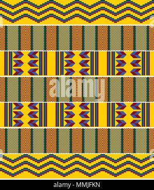 African Tribal Kente Cloth Style Vector Seamless Textile Pattern Geometric  Stock Vector by ©RedKoala 345878966