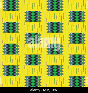 African Tribal Kente Cloth Style Vector Seamless Textile Pattern, Geometric  Ghana Nwentoma Design Stock Illustration - Illustration of collection,  archeology: 173109612