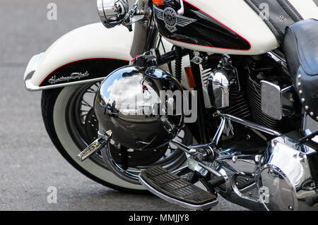 Harley Davidson motorbike Stock Photo