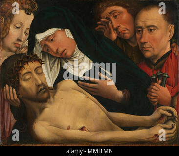 The Lamentation of Christ. circa 1510. Colijn de Coter - Bewening van Christus Stock Photo