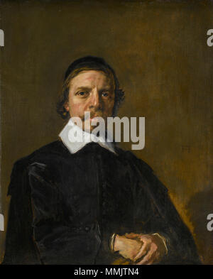 Portrait of a man, possibly a minister.. circa 1657-1660. Frans Hals 063 Stock Photo