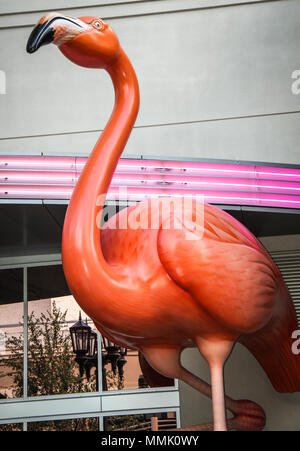 Pink Flamingo Hotel in Las Vegas Nevada Stock Photo