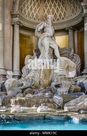 Caesars Palace Forum Shops and Fountain in Las Vegas Nevada Stock Photo