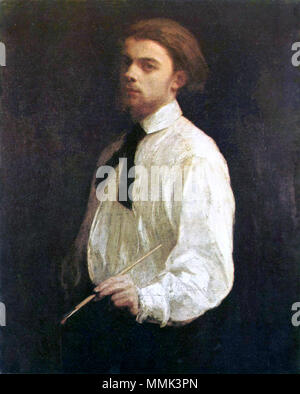 Self-portrait. Alternative title(s): Autoportrait. Portrait de l'artiste âgé de 23 ans. 1859. Henri Fantin-Latour autoportrait Stock Photo