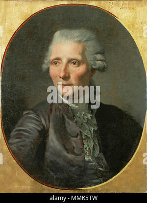 .  English: Portrait of Pierre Augustin Caron de Beaumarchais  . 19th century. Auguste Caron de Beaumarchais Stock Photo