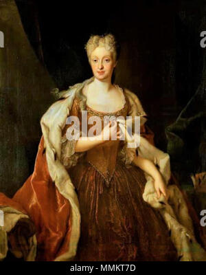.  English: Portrait of Maria Josepha of Austria (1699-1757), Electress of Saxony and Queen of Poland  . after 1719. Maria Josepha of Austria, Electress of Saxony and Queen of Poland by Louis de Silvestre Stock Photo