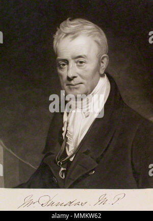 . English: Charles Dundas, 1st Baron Amesbury (1751-1832)  by William Say, after  Sir William Beechey, mezzotint, (1823) 42 LordAmesbury Stock Photo