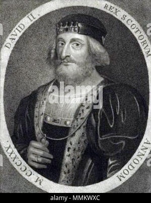 . English: David 2 of scotland  . Sylvester Harding, 1797 David II of Scotland by Sylvester Harding 1797 Stock Photo