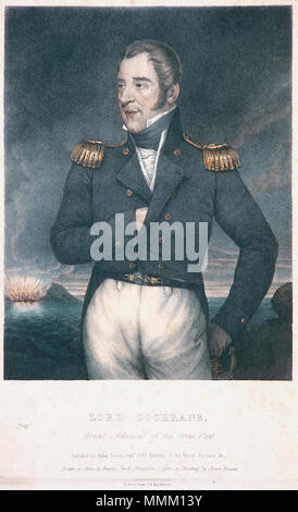 Portrait of Thomas Cochrane, 10th Earl of Dundonald, British admiral, as Great Admiral of the Greek Fleet (1775-1860). 1827-09, after an original painting of 1807. Ramsay - Thomas Cochrane Stock Photo
