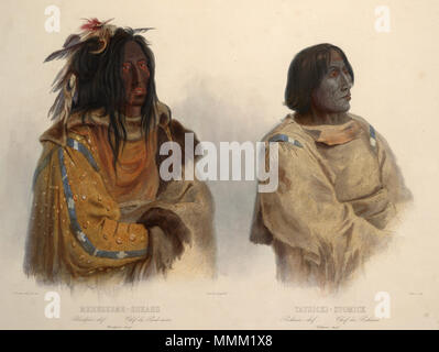 . Blackfoot chief and Peikann chief  . 6 March 2013, 14:25 (UTC).  Original illustration :   Karl Bodmer  (1809–1893)     Alternative names Charles Bodmer  Description Swiss painter and photographer  Date of birth/death 6 February 1809 30 October 1893  Location of birth/death Zürich Paris  Work period 1820s-1890s  Work location France, Germany, Switzerland, United States  Authority control  : Q124099 VIAF: 71387631 ISNI: 0000 0001 0913 4329 ULAN: 500006745 LCCN: n50010061 NAID: 1098597 WorldCat Blackfoot chief and Peikann chief 0078v cropped Stock Photo